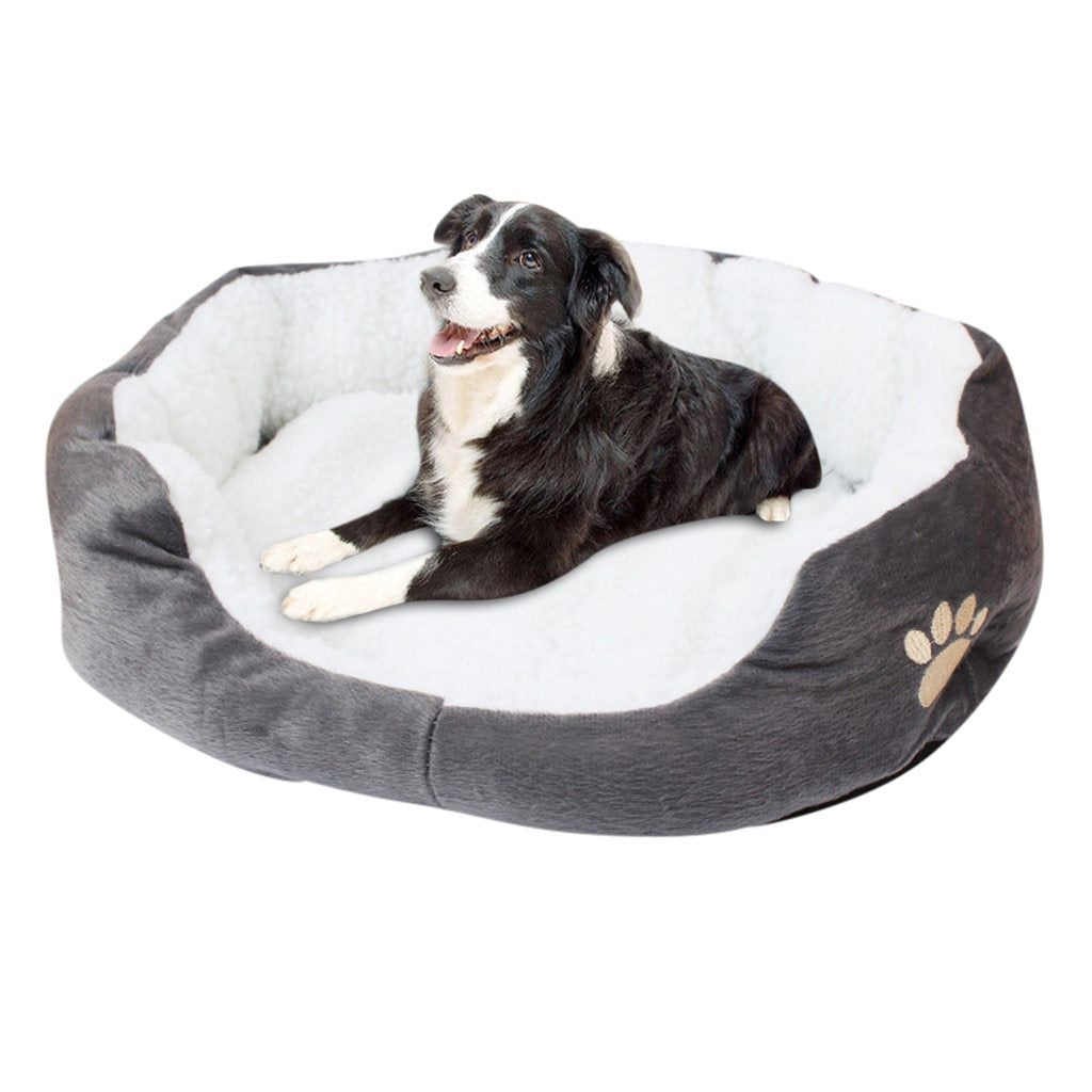 1PCS Pet Dog Puppy Cat Fleece Warm Bed House Plush Cozy Nest Mat Pad Portable Cat Sleeping Nest Indoor Dog Soft Cushion Cat Mats