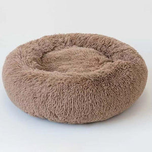 Calming Dog Cat Bed Round Super Soft Plush Pet Bed Marshmallow Cat Puppy Dog Nest Winter Warm Beds Sleeping Cushion