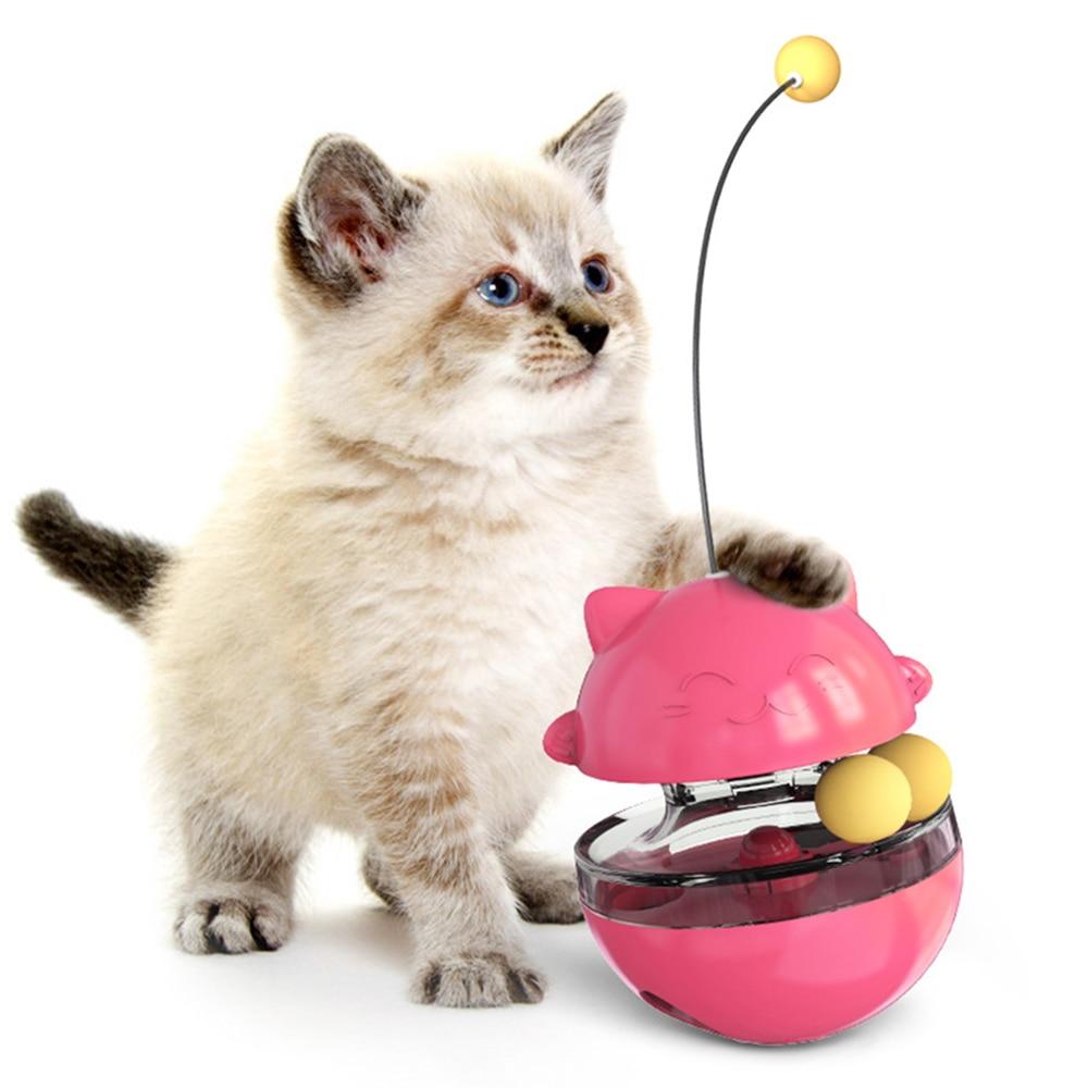 Cat Toy Interactive Tumbler Funny Cat Ball Funny Cat Stick Funny Feeder Cat Supplies Pet Supplies