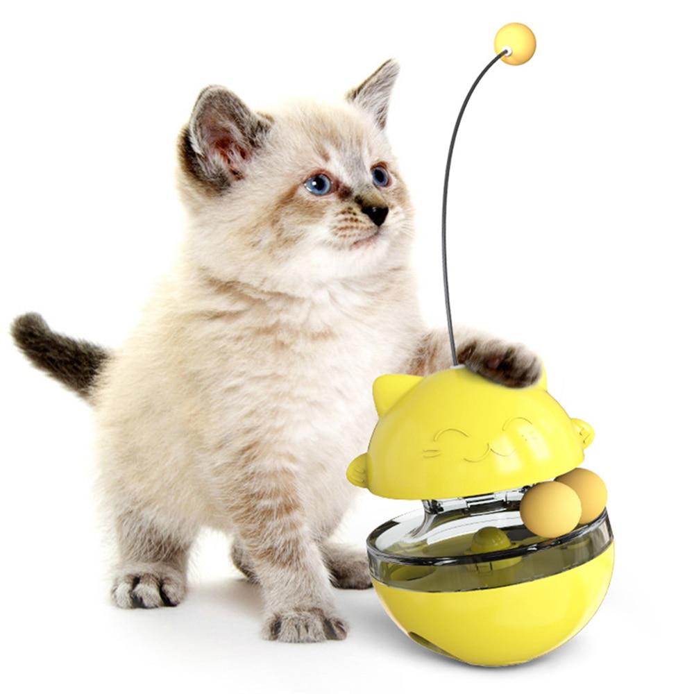 Cat Toy Interactive Tumbler Funny Cat Ball Funny Cat Stick Funny Feeder Cat Supplies Pet Supplies