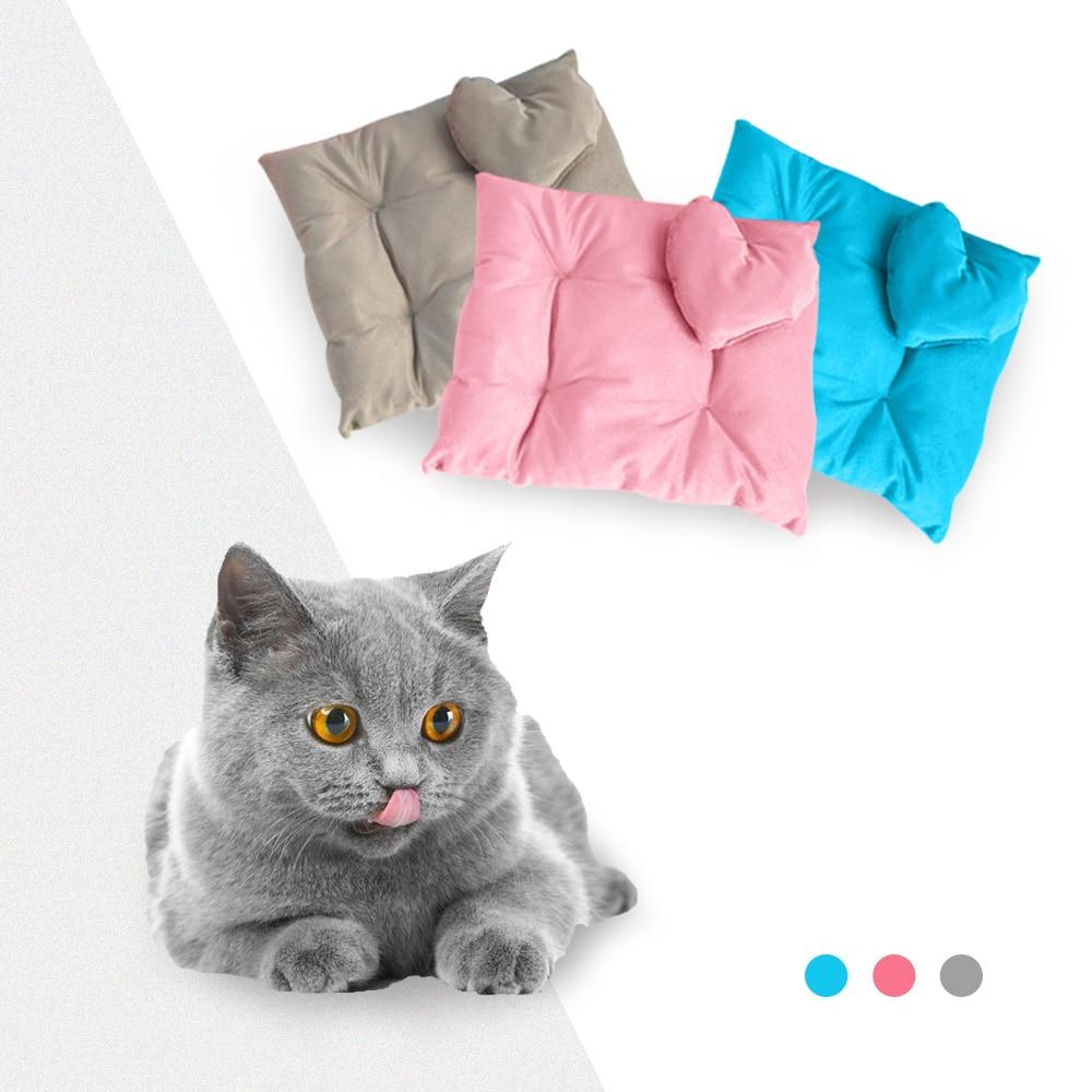 Cute Plush Cushion Pet Dog House Nest With Mat Warm Small Medium Dogs Pet Removable Mattress Cat Bed Dog Puppy Kennel