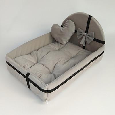 Cute Plush Cushion Pet Dog House Nest With Mat Warm Small Medium Dogs Pet Removable Mattress Cat Bed Dog Puppy Kennel