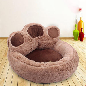 Pet Dog Cat Warm Bed Winter Lovely Bear's Paw Sleep Mat Sofa Soft Material Pet Nest Teddy Doghouse for Puppy Kitten Accessories