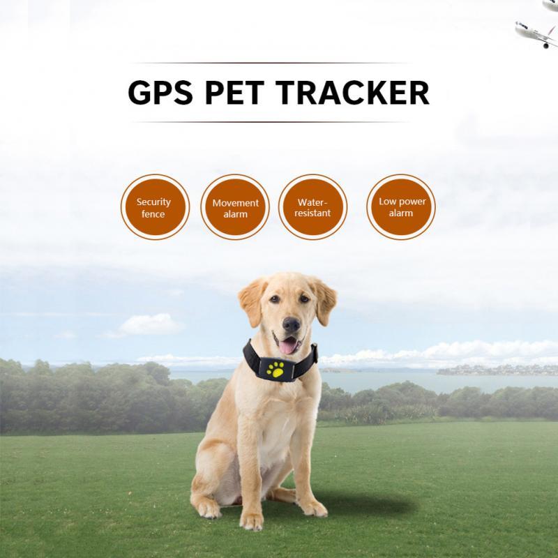 Pet GPS Tracker Dog Cat Collar Water-Resistant GPS Callback Function USB Charging GPS Trackers For Universal Dogs