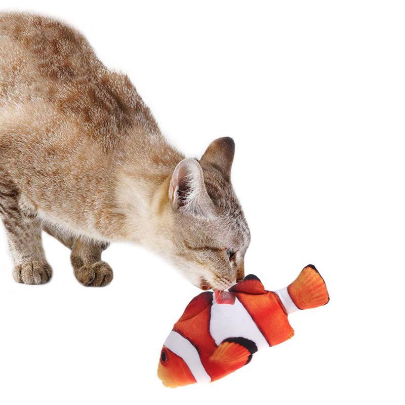 Pet Soft Plush 3D Fish Shape Cat Toy Interactive Gifts Fish Catnip Toys Stuffed Pillow Doll Simulation Fish Playing Toy For Pet