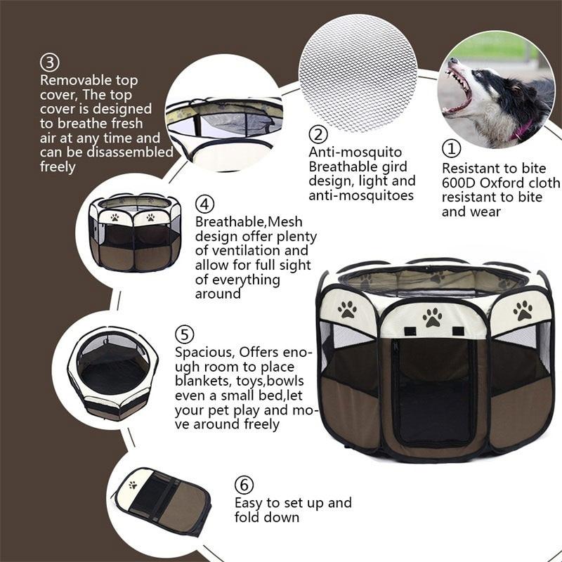 Portable perros House Large Small Dogs Outdoor Dog Cage для собак Houses For Foldable Indoor Playpen Puppy Cats Pet Dog Bed Tent