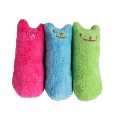 Teeth Grinding Catnip Toys Funny Interactive Plush Cat Toy Pet Kitten Chewing Vocal Toy Claws Thumb Bite Cat mint For Cats hot