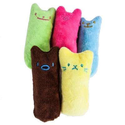 Teeth Grinding Catnip Toys Funny Interactive Plush Cat Toy Pet Kitten Chewing Vocal Toy Claws Thumb Bite Cat mint For Cats hot