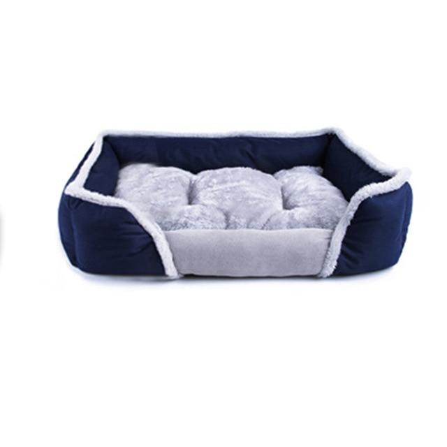 Washable Dog Bed Warm Pet Mat Portable Dog House Soft Pet Bed For Dogs Washable Pet Bed For Cat Puppy Cotton Kennel Cave